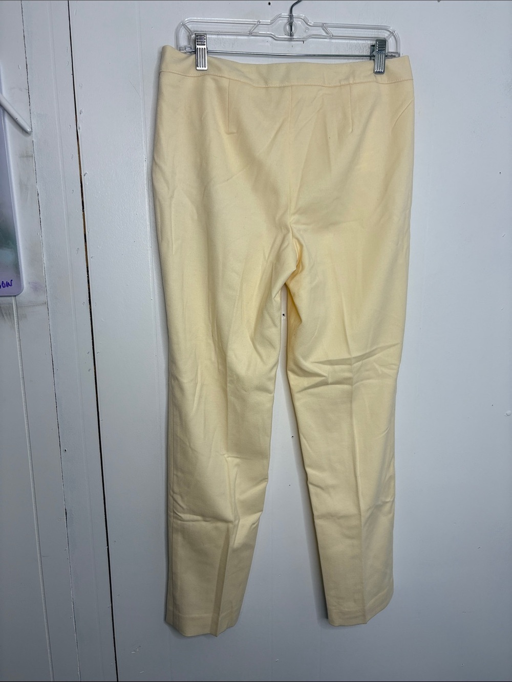 Talbots Pants Womens 6 Heritage Straight Cream Wool Blend career work Office - Picture 2 of 8